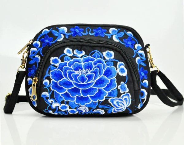 Embroidered Crossbody Bag