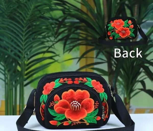 Embroidered Crossbody Bag - Image 2