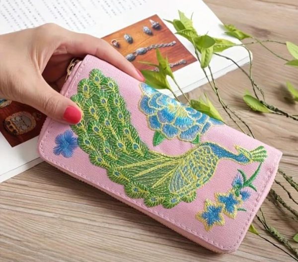 Embroidered Wallet