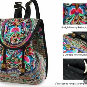 Embroidered Backpack