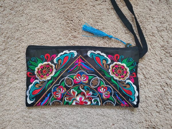Embroidered Clutch