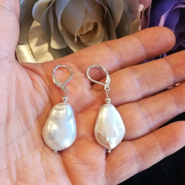 Freshwater Baroque Pearl Earrings - Image 9