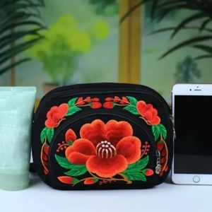 Embroidered Crossbody Bag