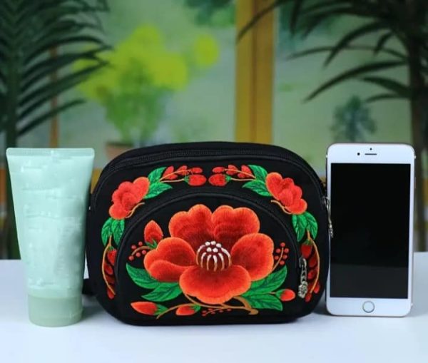 Embroidered Crossbody Bag