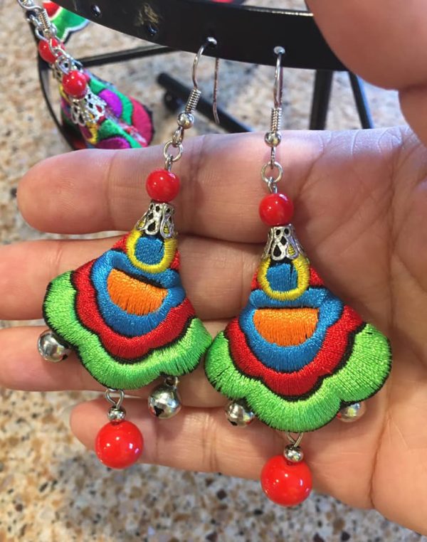 Embroidered Earrings - Image 4