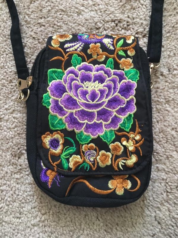 Embroidered Crossbody Bag - Image 4