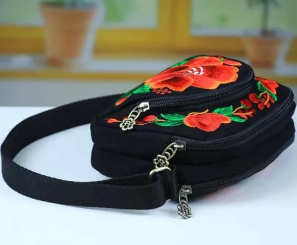 Embroidered Crossbody Bag - Image 3