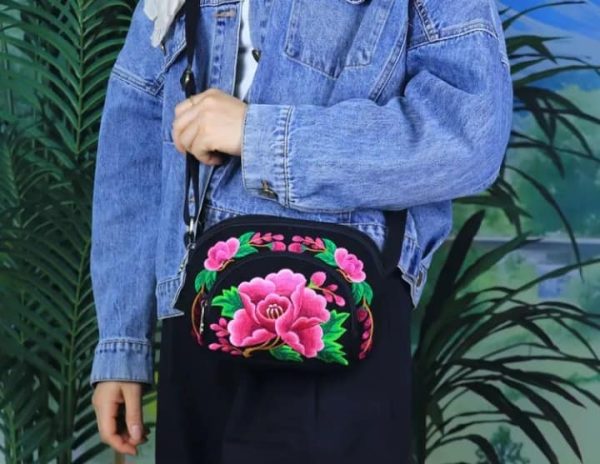 Embroidered Crossbody Bag - Image 6