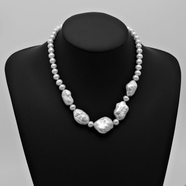 Freshwater Baroque Pearl Necklace Set (2 Items)