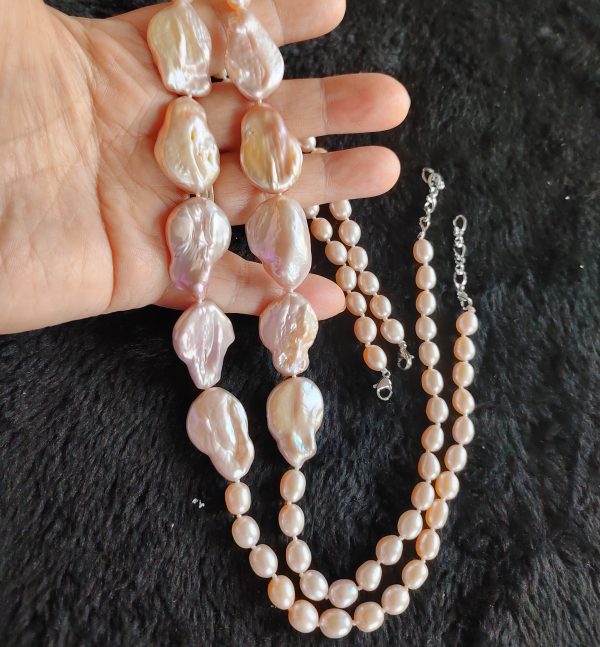 Freshwater Baroque Pearl Necklace - Image 5