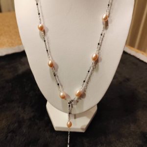 Freshwater Oval Pearl Necklace