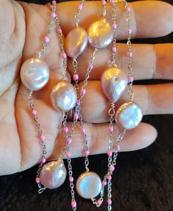 Freshwater Baroque Pearl Necklace - Image 9