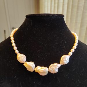 Freshwater Baroque Pearl Necklace Set (2 Items)