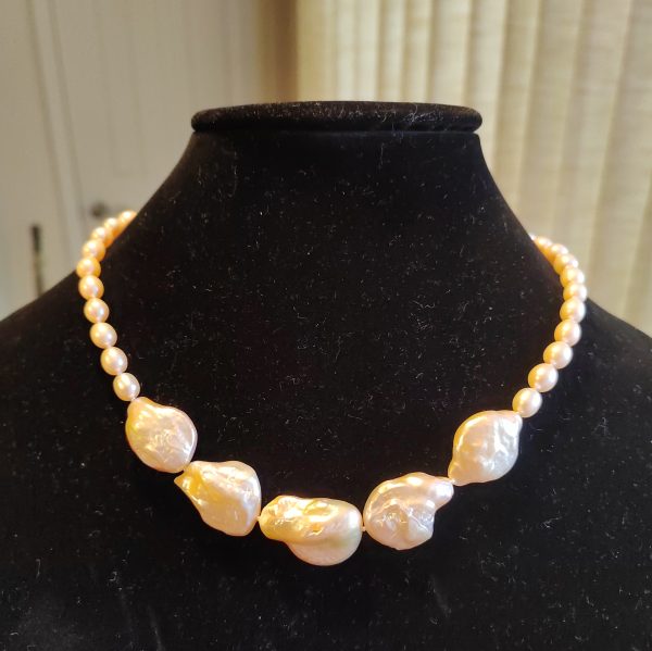 Freshwater Baroque Pearl Necklace Set (2 Items)
